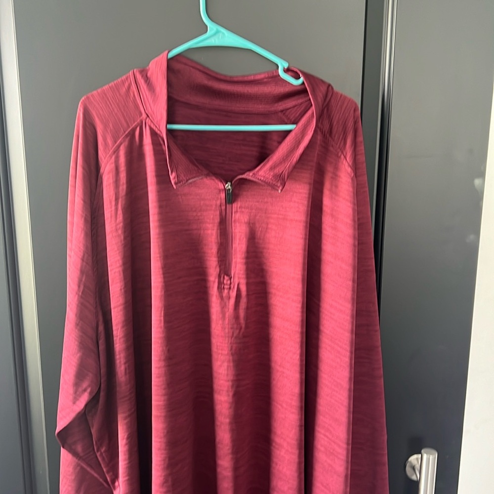 Reebok Maroon 1/4zip 5xl